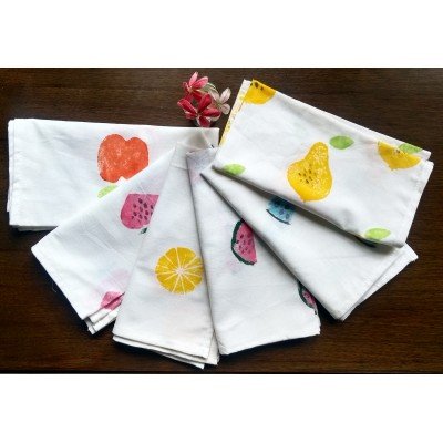 Pear Printed Napkin(Set of 6) Pear Printed Napkin(Set of 6)