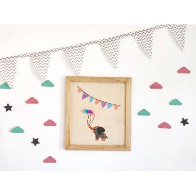 Little Elephant Wall Frame Little Elephant Wall Frame