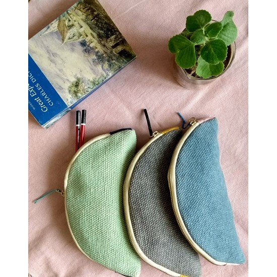 Sea Green Circular pouch 