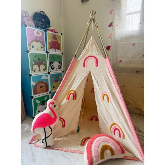 Rainbow embroidered Teepee tent Rainbow embroidered Teepee tent