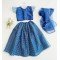 Blue Shimmer Ghagra Choli with Dupatta