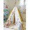 Giraffe Embroidery Teepee Tent