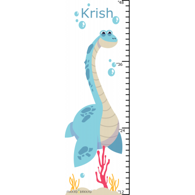 Blue Dino Height Chart