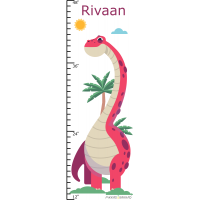 Red Dino Height Chart