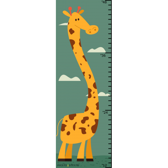 Long Giraffe Height Chart