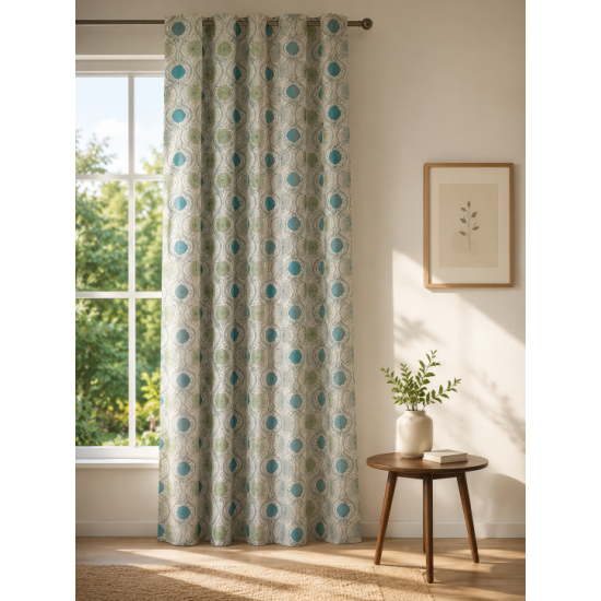 Geometric printed Curtain Geometric printed Curtain