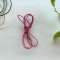 Magenta pink leather cord