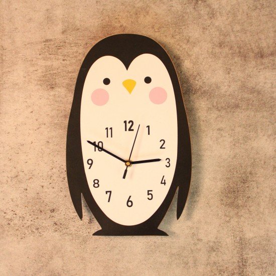 Penguin Shape Clock