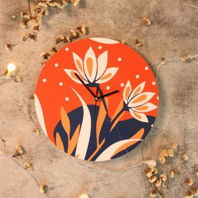 Lotus Abstract Clock Lotus Abstract Clock