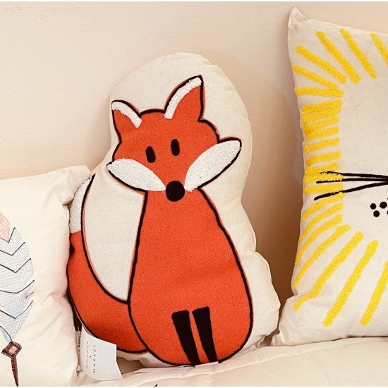 Fox Applique shape Cushion