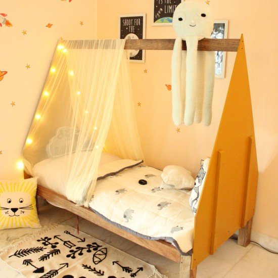 Mustard Triangle Bed