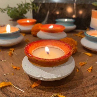 Hand crafted matki diyas (Set of 6) Hand crafted matki diyas (Set of 6)