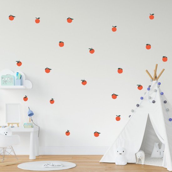 Orange Wall Decal Orange Wall Decal