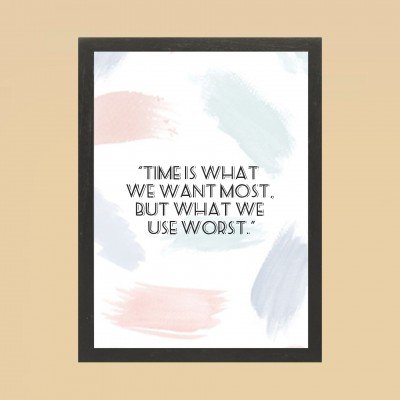 Time is what we want Frame Time is what we want Frame