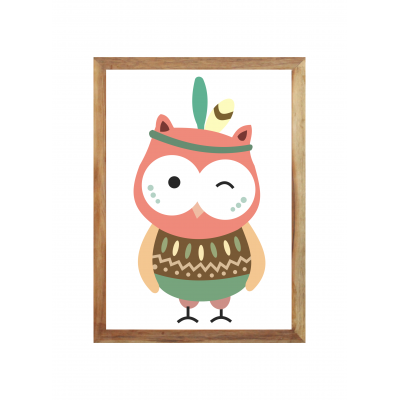 Owl Wall frame Owl Wall frame