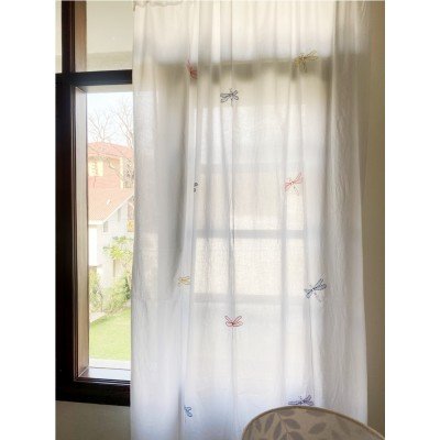 Dragonfly Embroidery Curtain Dragonfly Embroidery Curtain