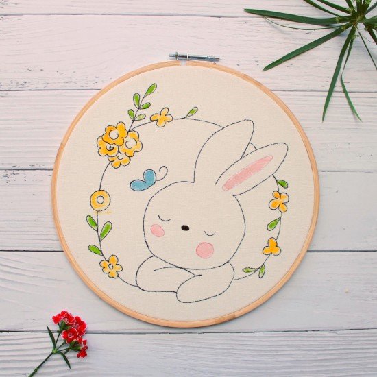 Yellow Bunny Hoop