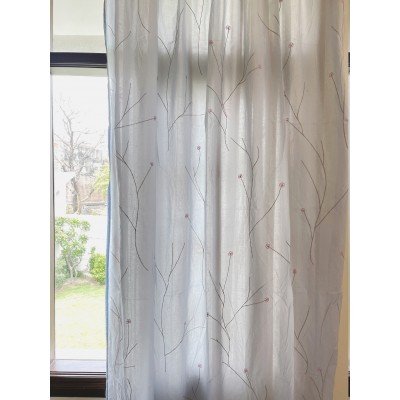 Embroidered Zari Flower Curtain Embroidered Zari Flower Curtain