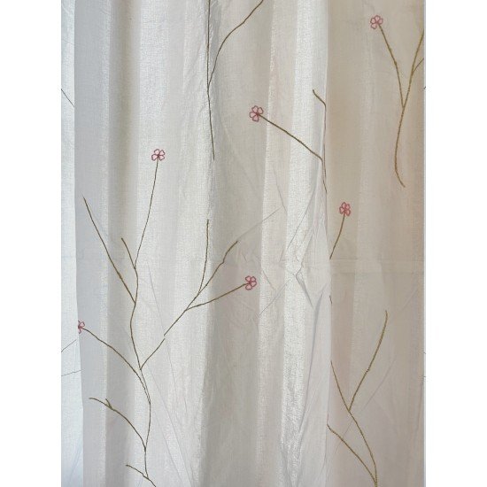 Embroidered Zari Flower Curtain Embroidered Zari Flower Curtain