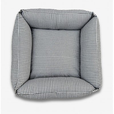 Black Check Pet bed Black Check Pet bed