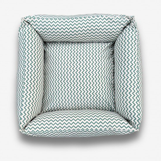 Green Zig Zag Pet bed Green Zig Zag Pet bed