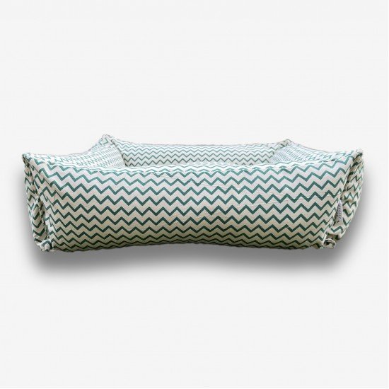 Green Zig Zag Pet bed