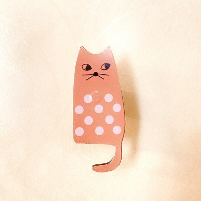 Red Polka Cat Wall Hook Red Polka Cat Wall Hook