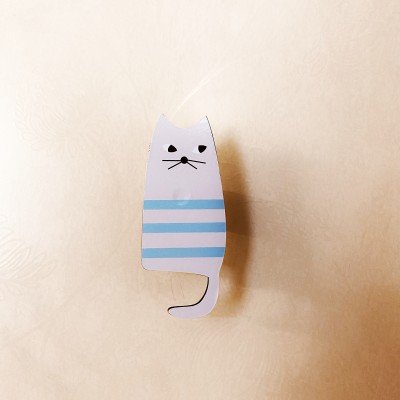 Blue Stripes Cat Wall Hook Blue Stripes Cat Wall Hook