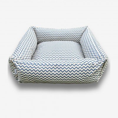 Blue Zig Zag Pet bed Blue Zig Zag Pet bed
