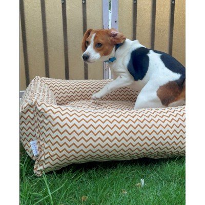 Mustard Zig Zag Pet bed Mustard Zig Zag Pet bed