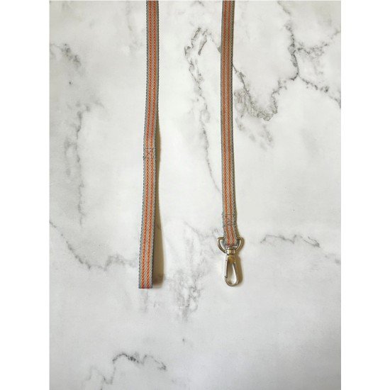 Orange Grey Stripe leash 1.5m