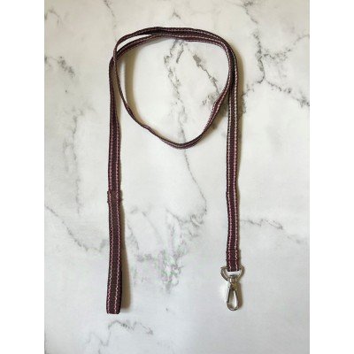 Simple Maroon Stripe leash 1.5m Simple Maroon Stripe leash 1.5m