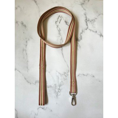 Beige n Red Stripe leash 1.5m Beige n Red Stripe leash 1.5m