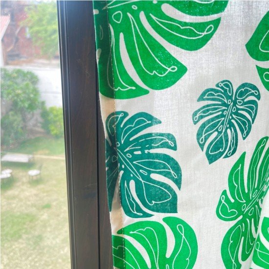 Monsterat Leaf Printed Curtain 