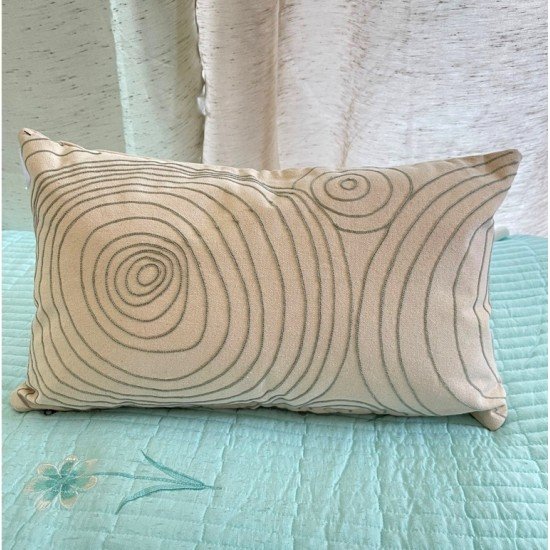 Contour Grey Embroidered Cushion Contour Grey Embroidered Cushion