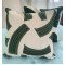 Abstract Green garden Embroidered Cushion