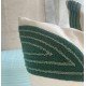 Abstract Green Leaves Embroidered Cushion