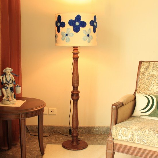 Madison Wood Floor Lamp Stand