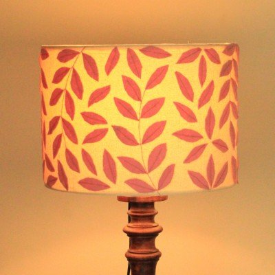 Pink Vine Applique Lamp Shade