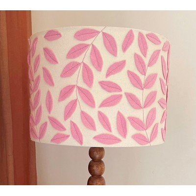Pink Vine Applique Lamp Shade Pink Vine Applique Lamp Shade