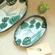 Tropical Metal Oval Tray