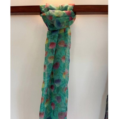 Blue Floral Scarf Blue Floral Scarf