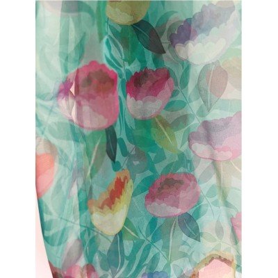 Blue Floral Scarf Blue Floral Scarf