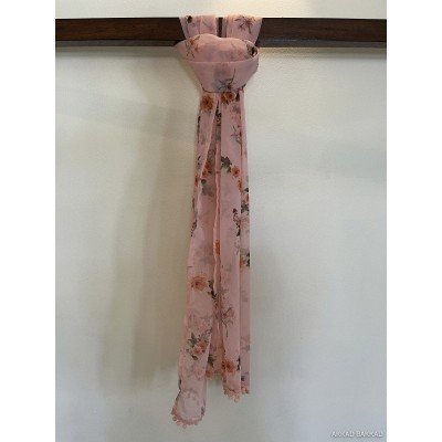 Flowers on Pink Scarf Flowers on Pink Scarf