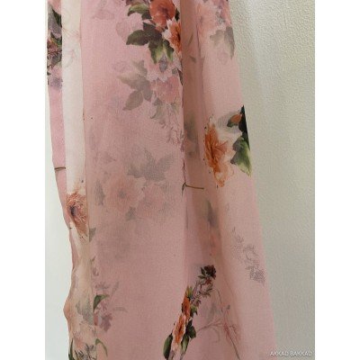Flowers on Pink Scarf Flowers on Pink Scarf