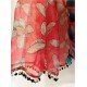 Flowers on Terecotta Scarf