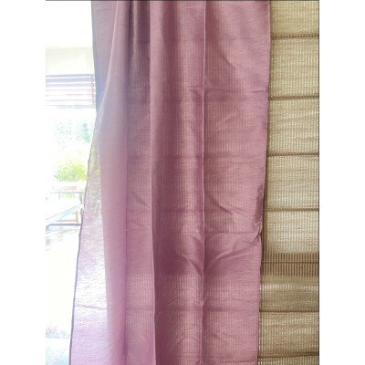 Solid Purple Art silk Curtain Solid Purple Art silk Curtain