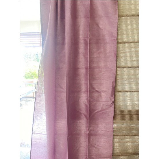 Solid Purple Art silk Curtain