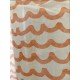 Peach Waves Printed curtain