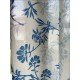 Blue Flowers Dual tone Printed Curtain